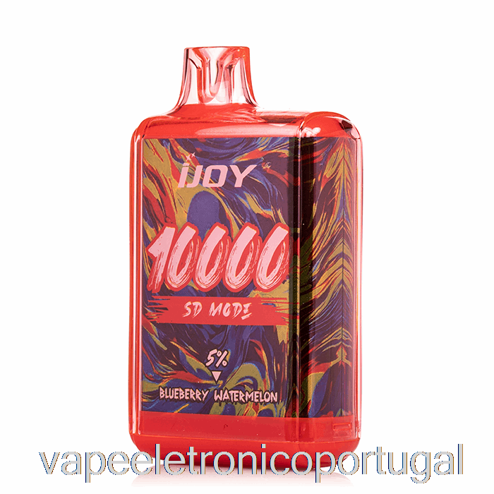 Vape Eletrônico Ijoy Bar Sd10000 Descartável Mirtilo Melancia